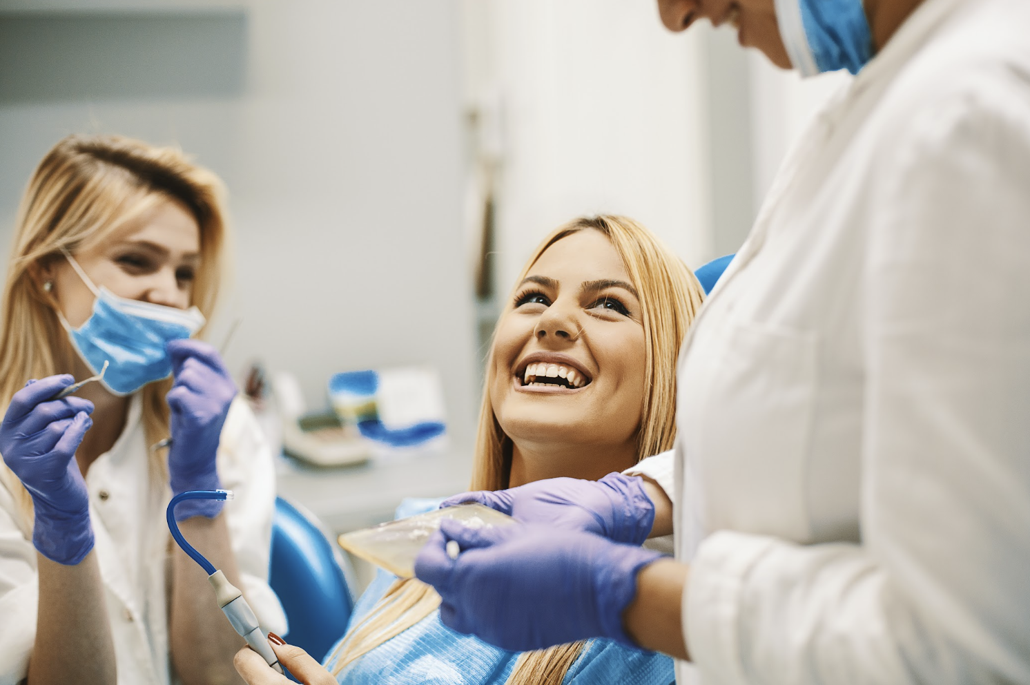 Patient relaxing comfortably during root canal treatment with sedation options in Louisville, KY